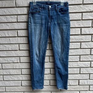 Fidelity Denim Stevie Mid-Rise Tapered Tussaud Skinny Jeans Sz28